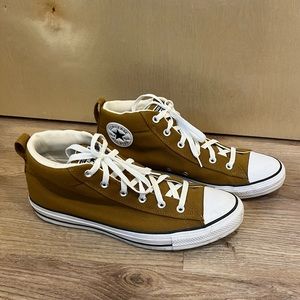 Mens converse mid top brown size 11.5